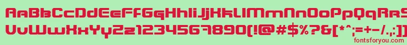 Blastein Font – Red Fonts on Green Background
