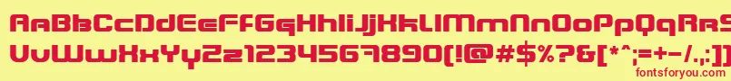 Blastein Font – Red Fonts on Yellow Background