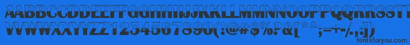 AAlbionicbw Font – Black Fonts on Blue Background