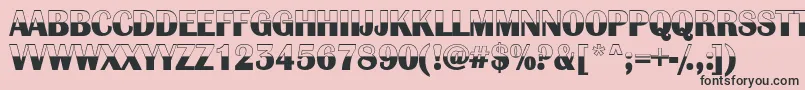 AAlbionicbw Font – Black Fonts on Pink Background