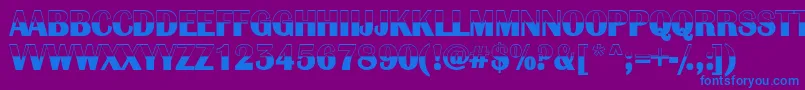 AAlbionicbw Font – Blue Fonts on Purple Background