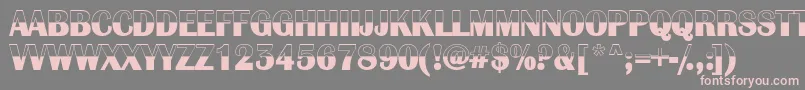 AAlbionicbw Font – Pink Fonts on Gray Background