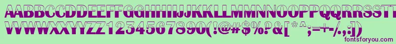 AAlbionicbw Font – Purple Fonts on Green Background