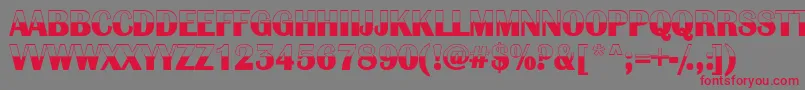 AAlbionicbw Font – Red Fonts on Gray Background