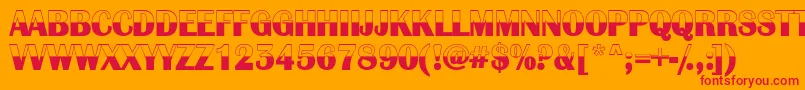 AAlbionicbw Font – Red Fonts on Orange Background