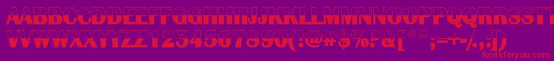 AAlbionicbw Font – Red Fonts on Purple Background