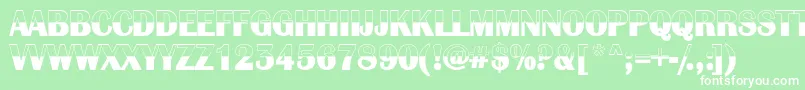 AAlbionicbw Font – White Fonts on Green Background