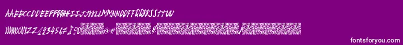 Police Breakpoint – polices blanches sur fond violet
