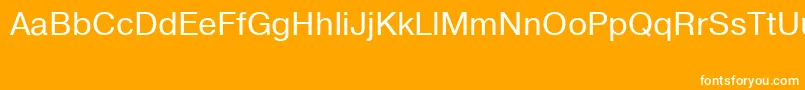 Prg55 Font – White Fonts on Orange Background