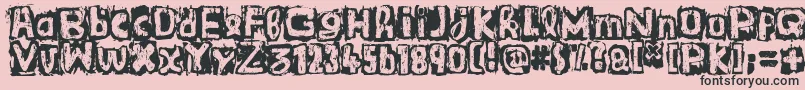 GuignolsBand Font – Black Fonts on Pink Background