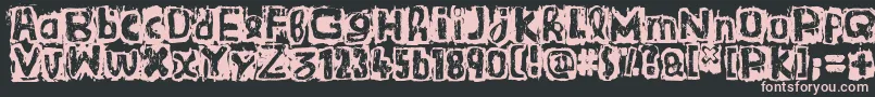 GuignolsBand Font – Pink Fonts on Black Background