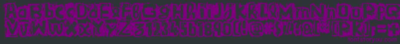 GuignolsBand Font – Purple Fonts on Black Background