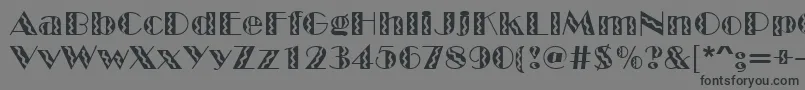 Circus Font – Black Fonts on Gray Background