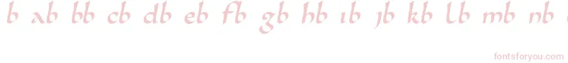 Karolingisch Font – Pink Fonts on White Background