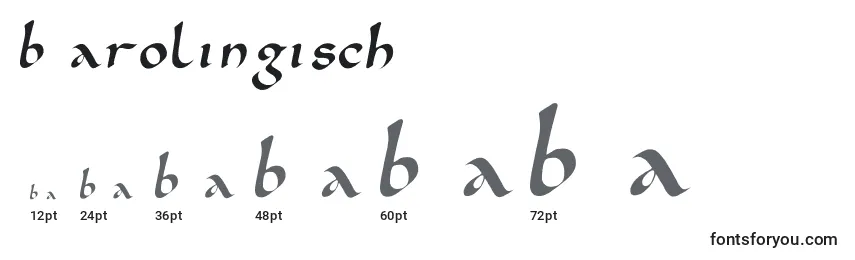 Размеры шрифта Karolingisch