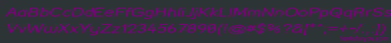 Strcmit Font – Purple Fonts on Black Background