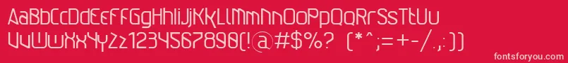 AlexindrExtremeditNormal Font – Pink Fonts on Red Background