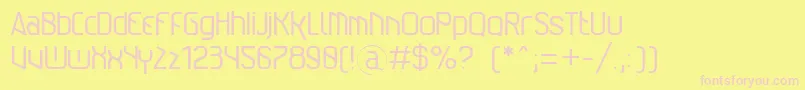 AlexindrExtremeditNormal Font – Pink Fonts on Yellow Background