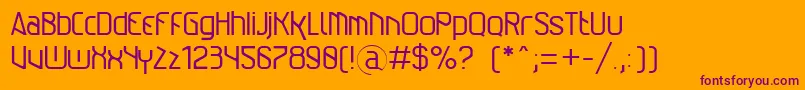 AlexindrExtremeditNormal Font – Purple Fonts on Orange Background