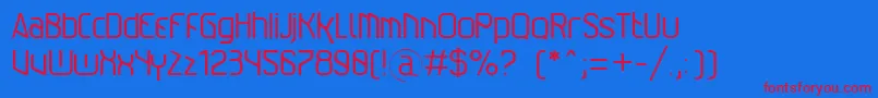 AlexindrExtremeditNormal Font – Red Fonts on Blue Background