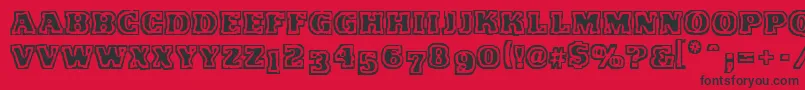 VtcFunkinfratRegular Font – Black Fonts on Red Background