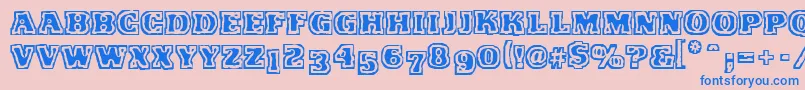fuente VtcFunkinfratRegular – Fuentes Azules Sobre Fondo Rosa