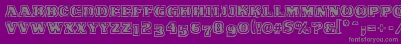 Шрифт VtcFunkinfratRegular – серые шрифты на фиолетовом фоне
