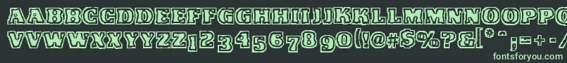 VtcFunkinfratRegular Font – Green Fonts on Black Background