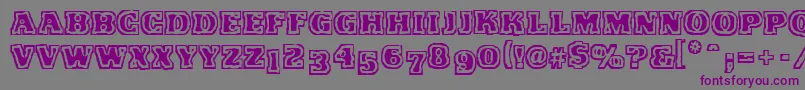 VtcFunkinfratRegular-Schriftart – Violette Schriften auf grauem Hintergrund