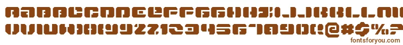 Danstargateex-fontti – ruskeat fontit valkoisella taustalla