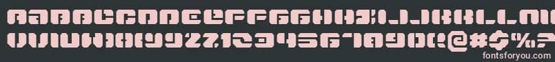 Danstargateex Font – Pink Fonts on Black Background