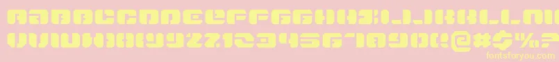 Danstargateex Font – Yellow Fonts on Pink Background