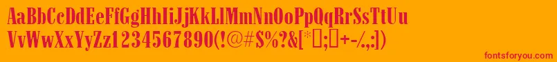 Quesadassk Font – Red Fonts on Orange Background