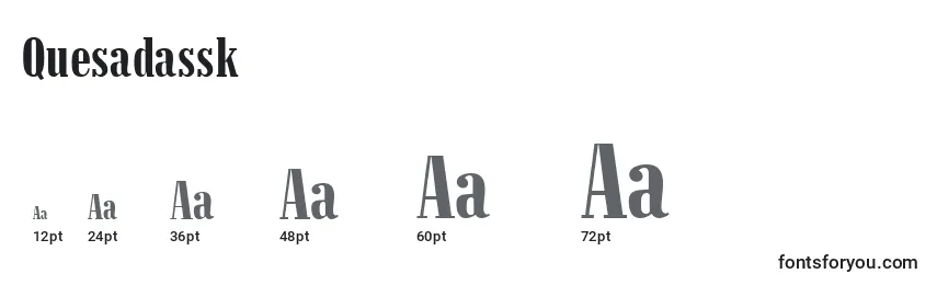 Quesadassk Font Sizes