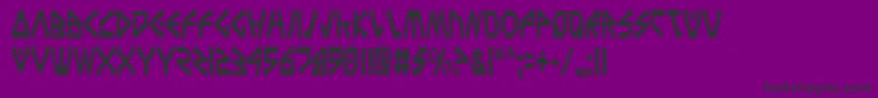 TerraFirmaCondensed Font – Black Fonts on Purple Background