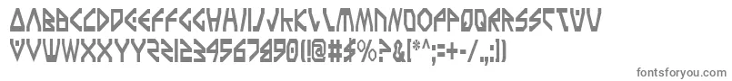 フォントTerraFirmaCondensed – 白い背景に灰色の文字