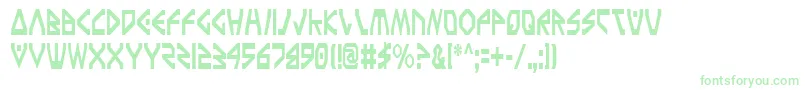 TerraFirmaCondensed Font – Green Fonts on White Background