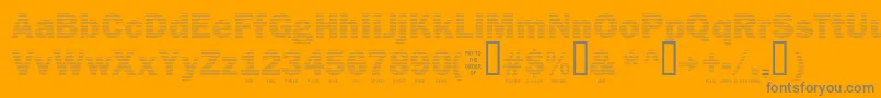 More about Secure24a Font Secure24a Font – Gray Fonts on Orange Background