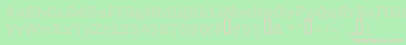 Secure24a Font – Pink Fonts on Green Background