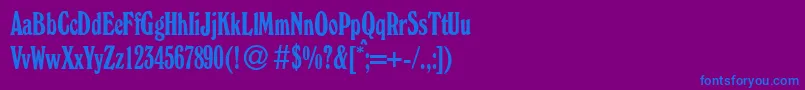 More about W730RomanCdRegular Font W730RomanCdRegular Font – Blue Fonts on Purple Background