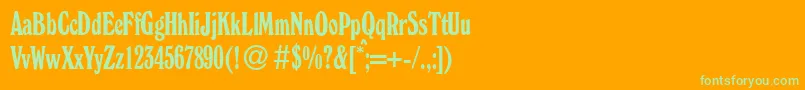 Подробнее о шрифте W730RomanCdRegular Шрифт W730RomanCdRegular – зелёные шрифты на оранжевом фоне