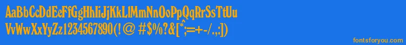 Lisätietoja W730RomanCdRegular-fontista W730RomanCdRegular-fontti – oranssit fontit sinisellä taustalla