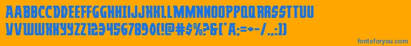 More about Prowlerexpand Font Prowlerexpand Font – Blue Fonts on Orange Background
