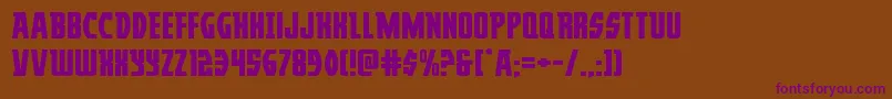 Prowlerexpand Font – Purple Fonts on Brown Background