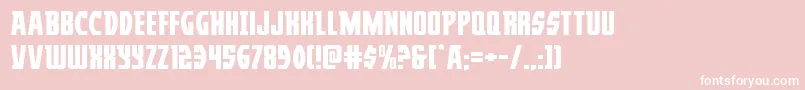 フォントProwlerexpand – ピンクの背景に白い文字