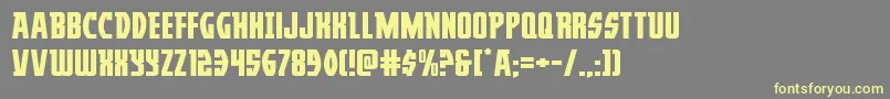Шрифт Prowlerexpand – жёлтые шрифты на сером фоне