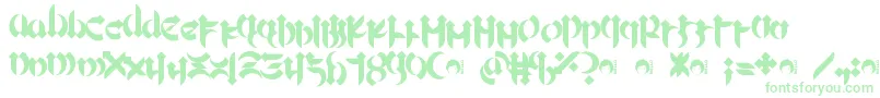 Mellogoth Font – Green Fonts on White Background