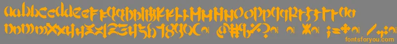 Подробнее о шрифте Mellogoth Шрифт Mellogoth – оранжевые шрифты на сером фоне
