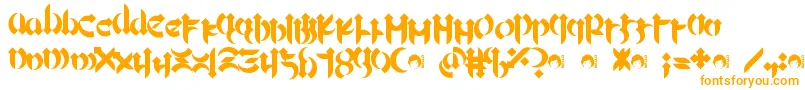 Шрифт Mellogoth – оранжевые шрифты