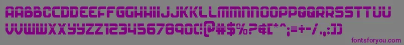 Soldierlasercond Font – Purple Fonts on Gray Background